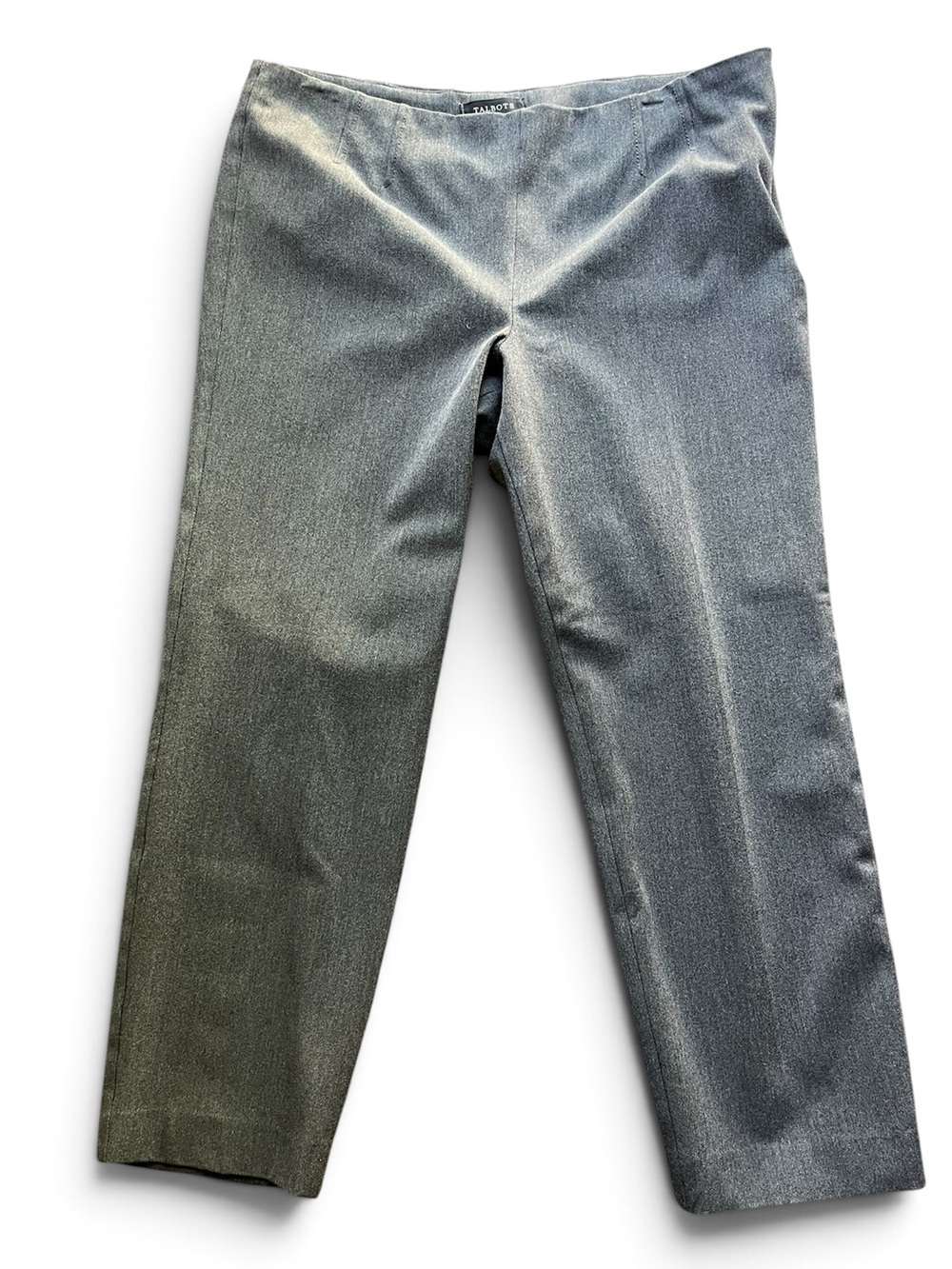 Talbots women’s size 16 P Steel Gray Straight-Leg Dress Pants